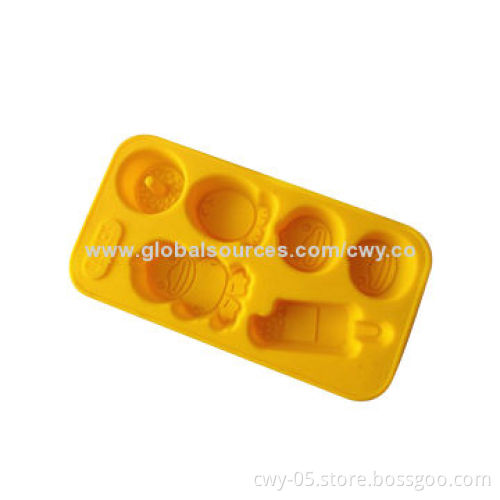 100% silicone ice cube trays, various colors are available